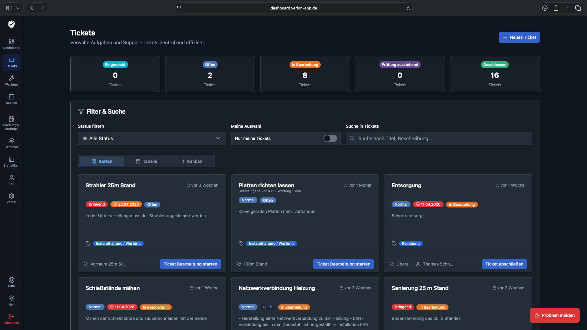 VERION Ticketsystem
